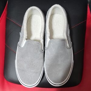 Vans Gray Slip-On Sneakers